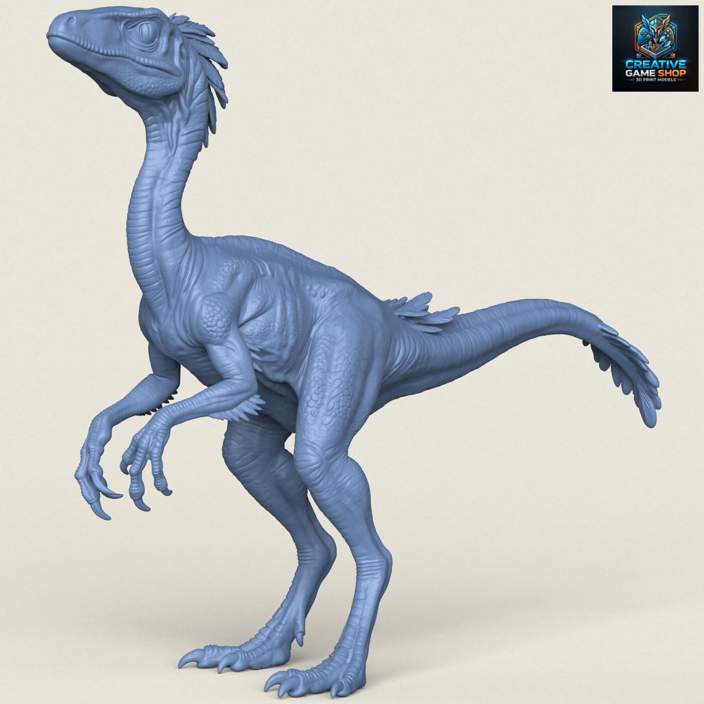 Compsognathus Dinosaur 3D Model