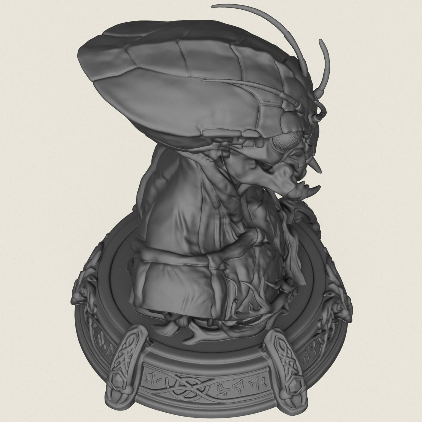District 9 Alien Bust 3D Model