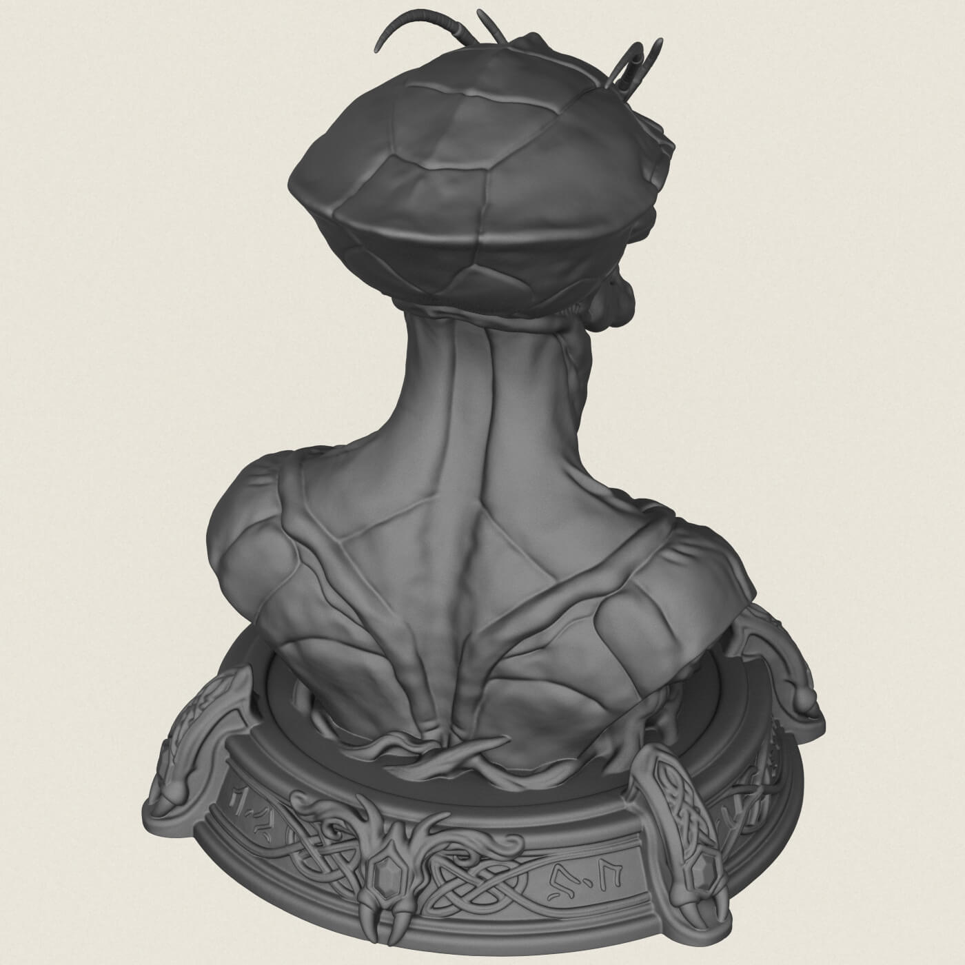 District 9 Alien Bust 3D Model
