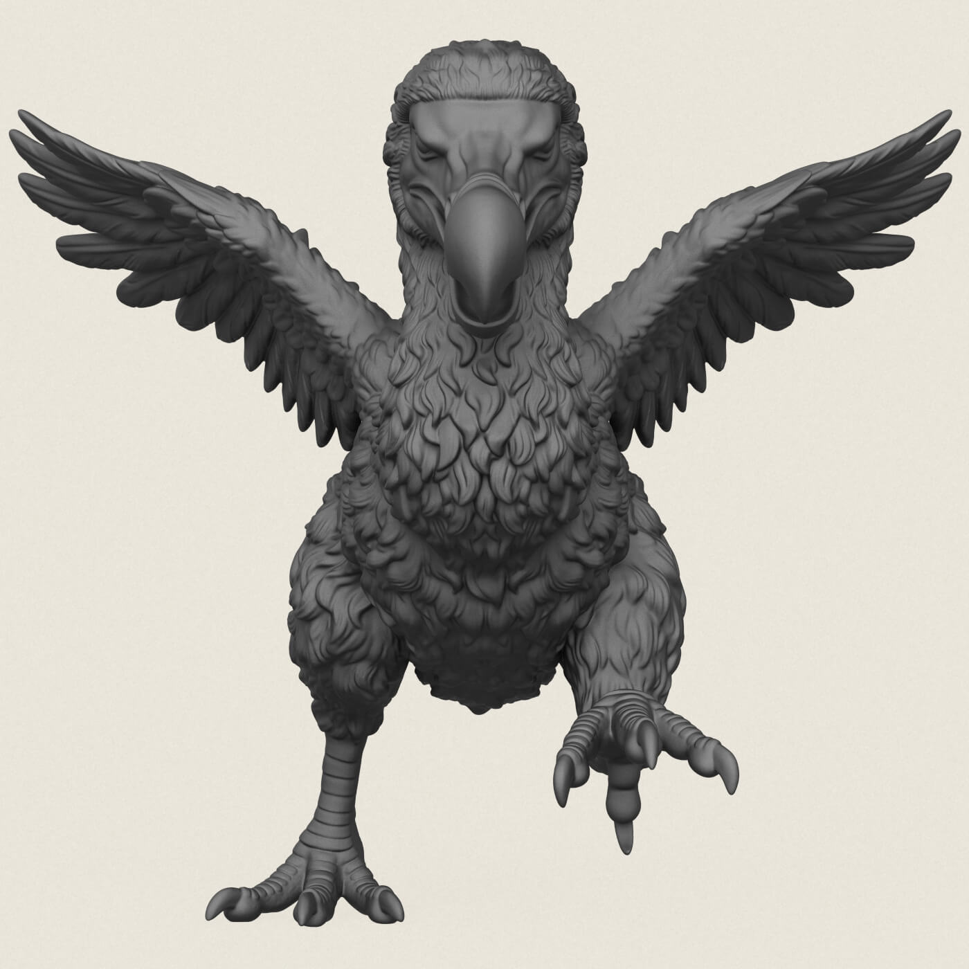 Dodo Bird Running 3D Model