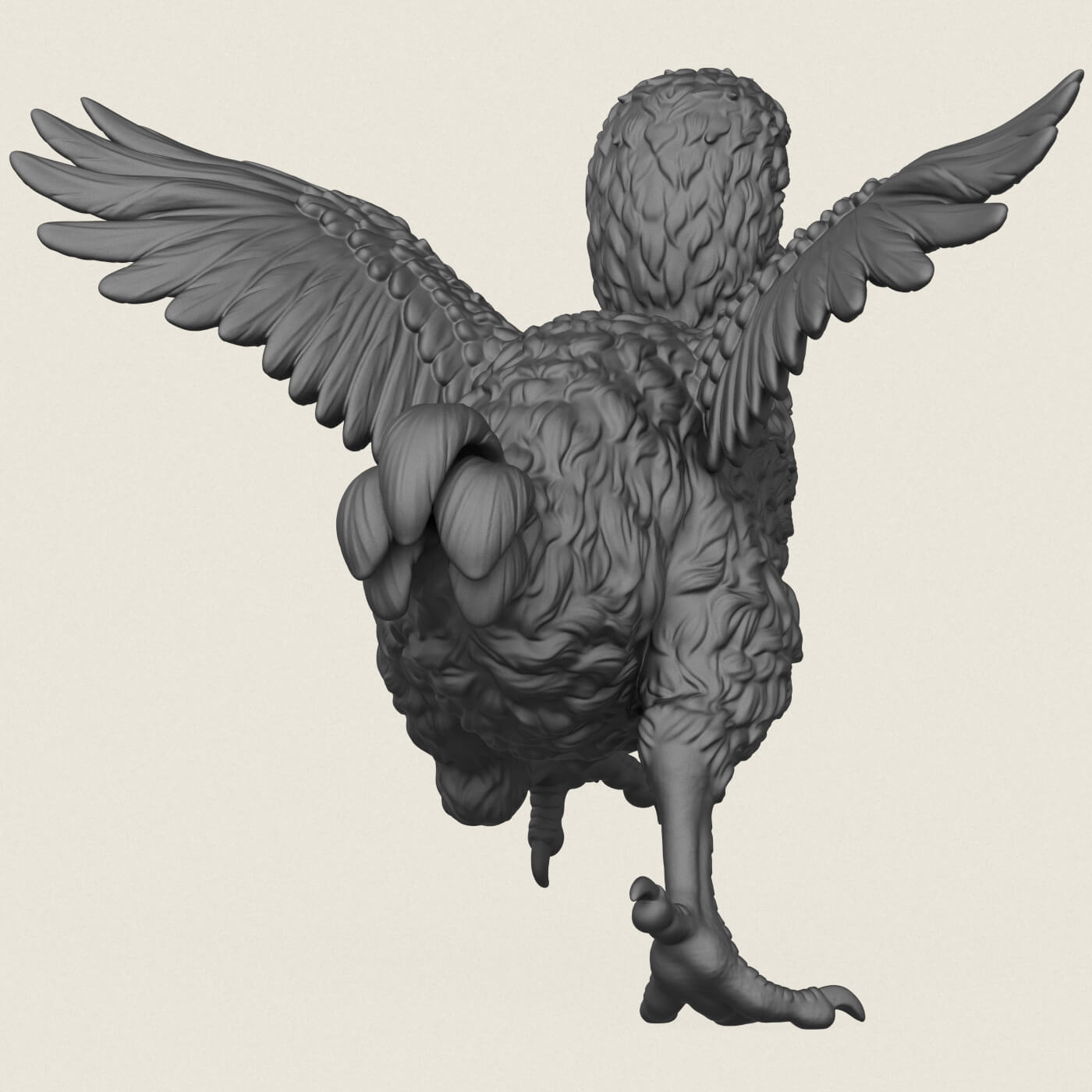 Dodo Bird Running 3D Model