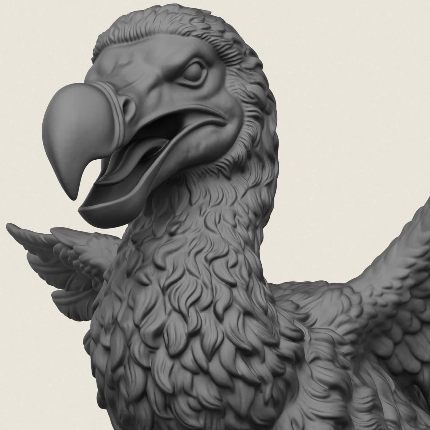 Dodo Bird Running 3D Model