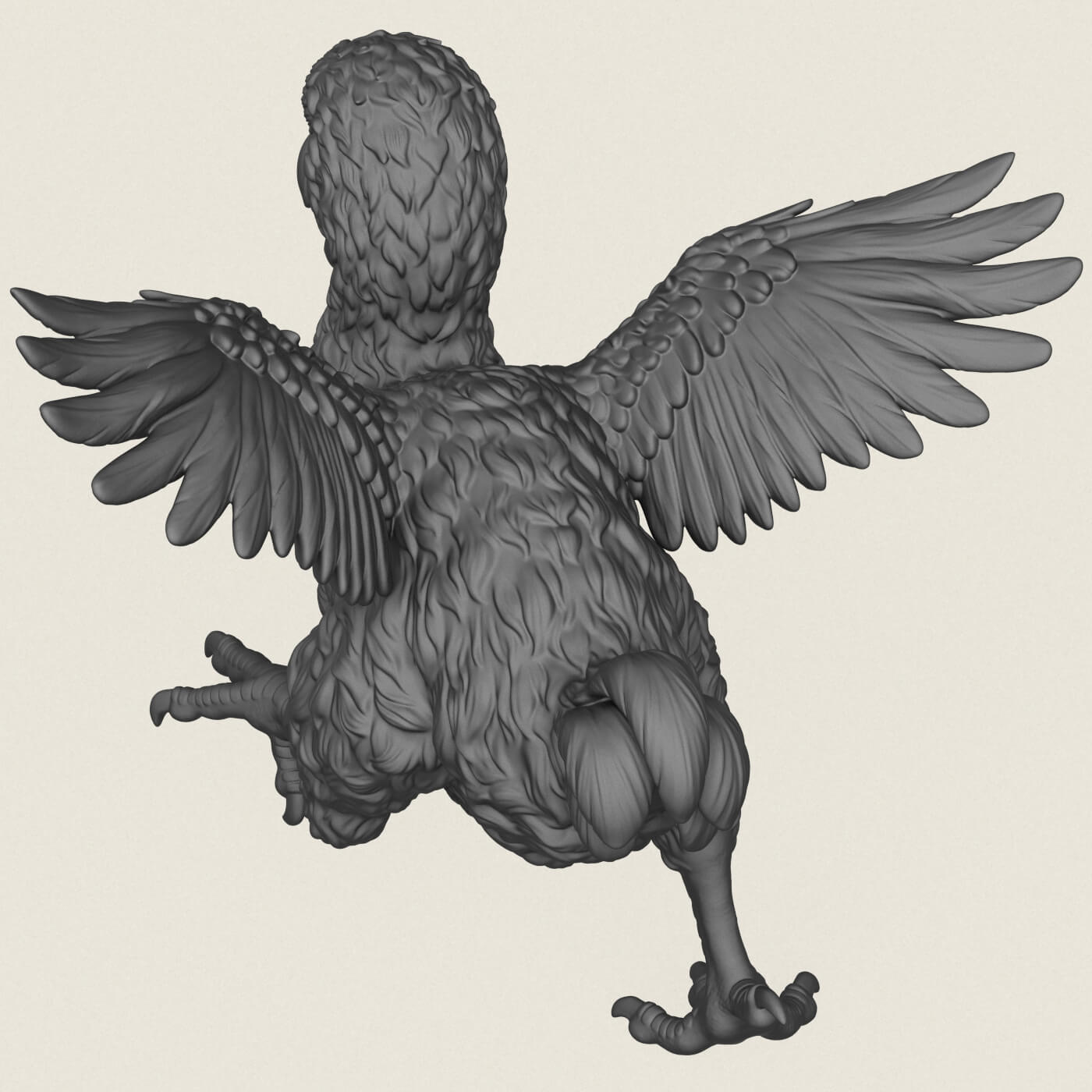 Dodo Bird Running 3D Model