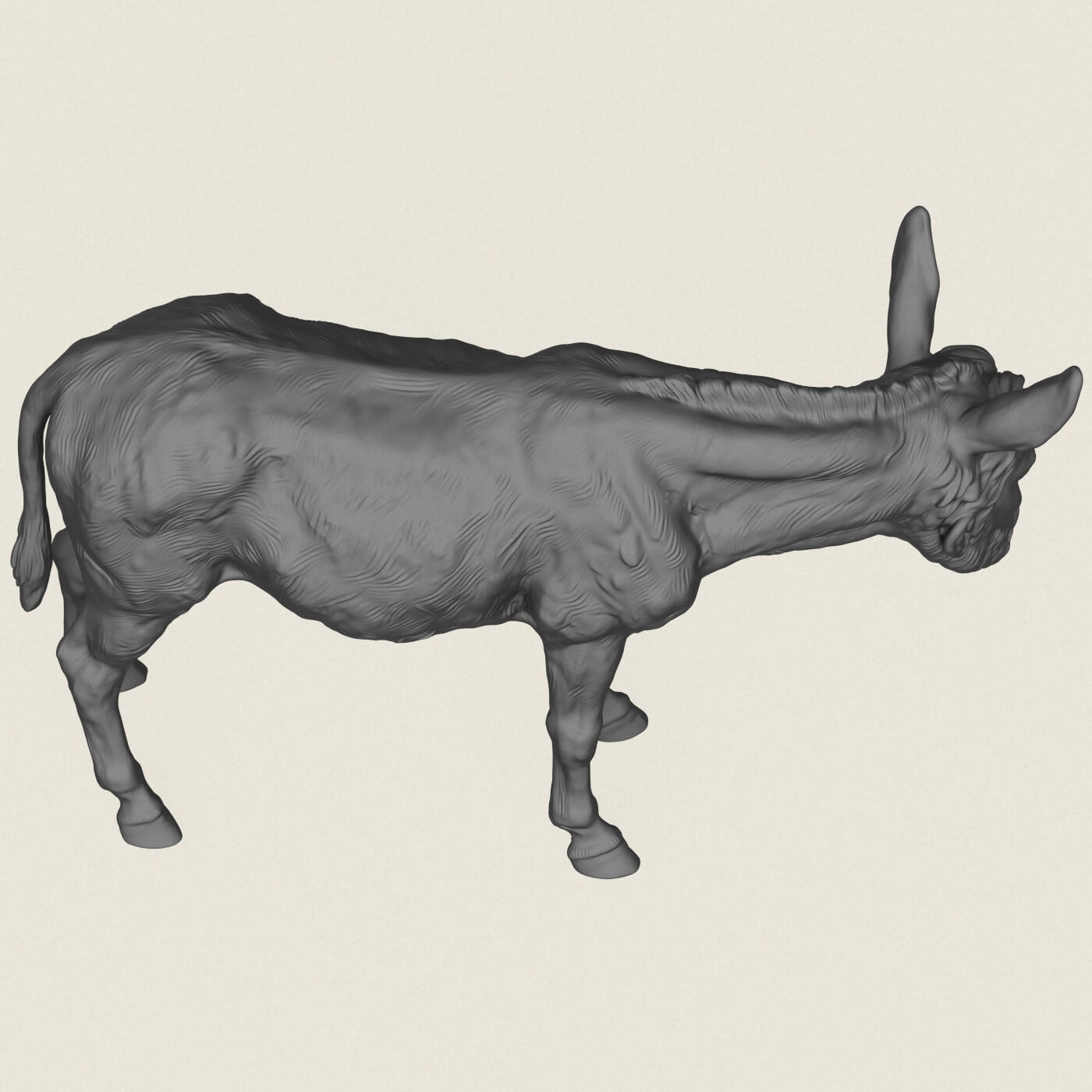 Donkey Man Miniature Toy 3D Model