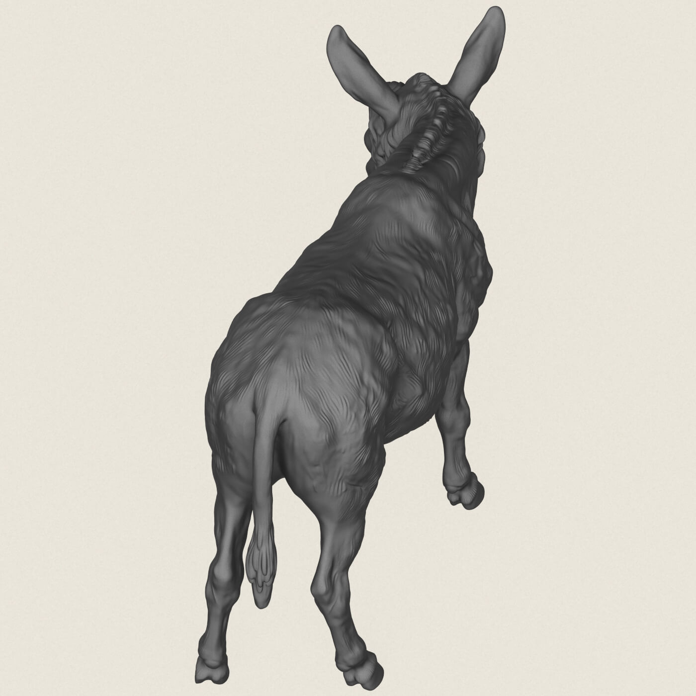 Donkey Man Miniature Toy 3D Model