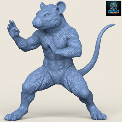 Fighter Rat Miniature Toy