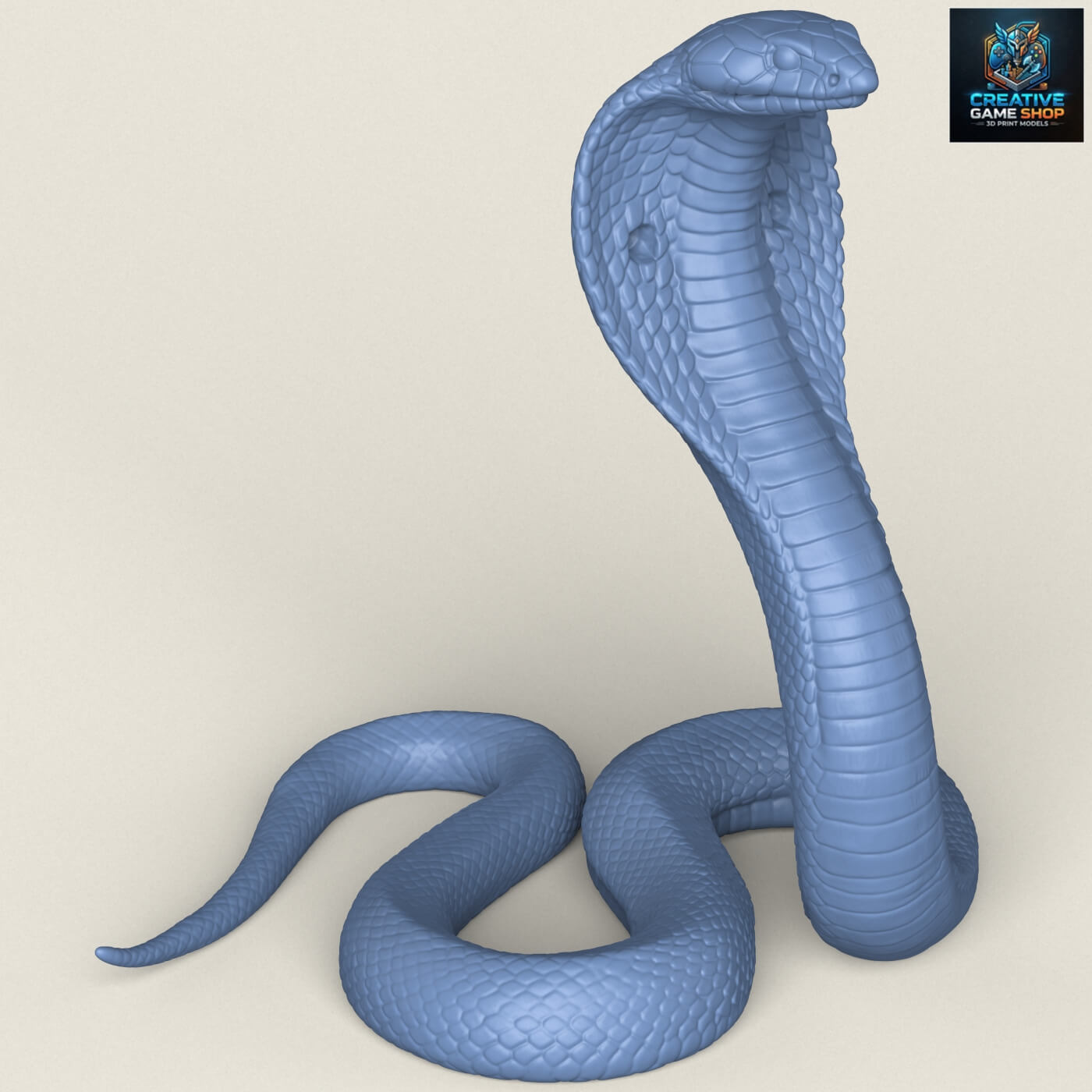 King Cobra Snake 3D Model