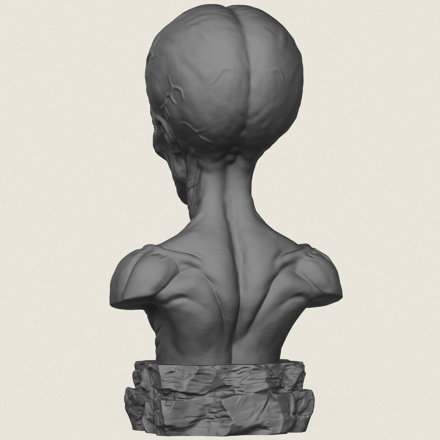 Mars Attacks Alien Bust 3D Model