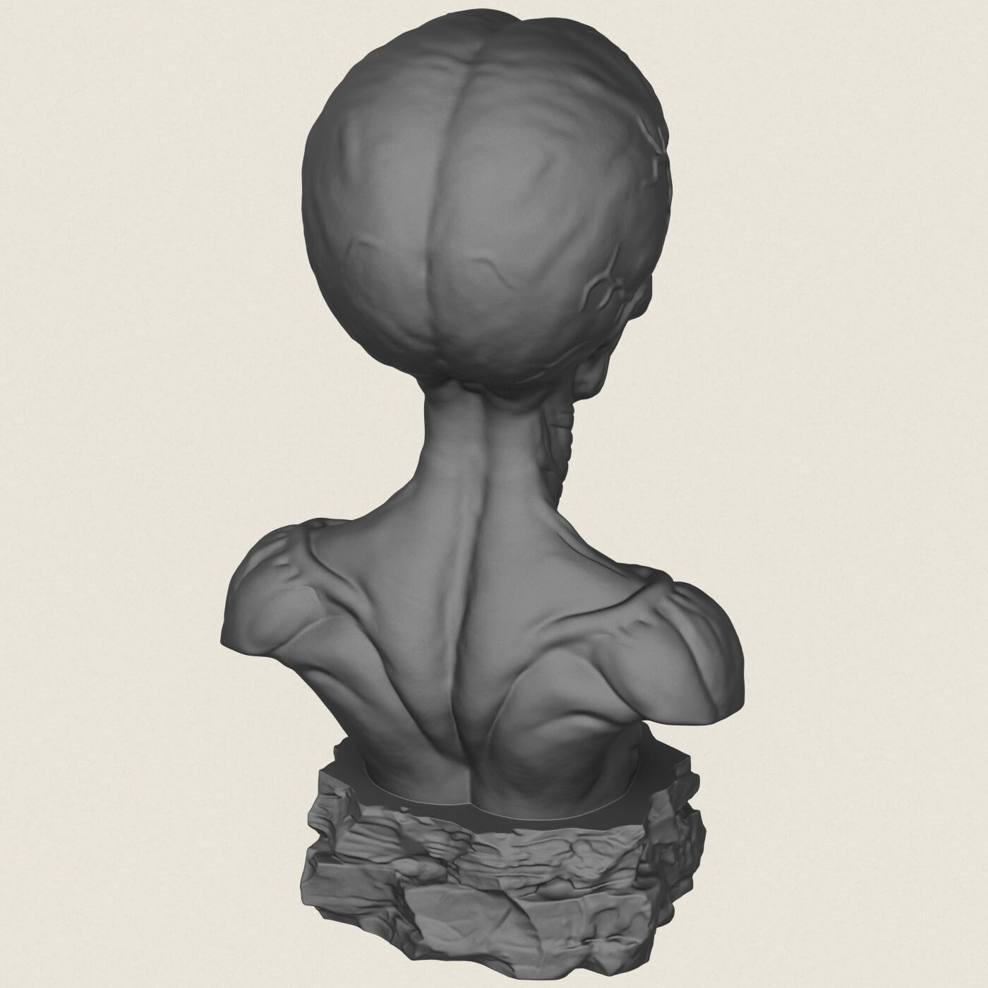 Mars Attacks Alien Bust 3D Model