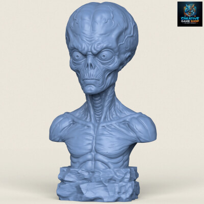 Mars Attacks Alien Bust