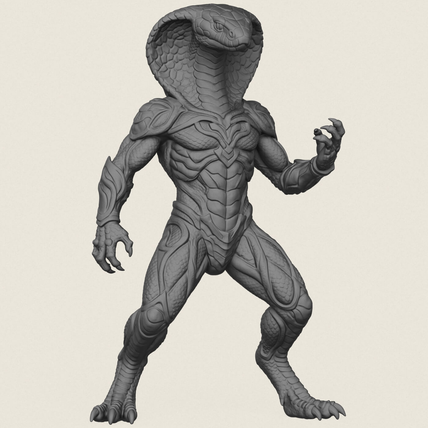 Monster Cobra Snake Character 3D Model