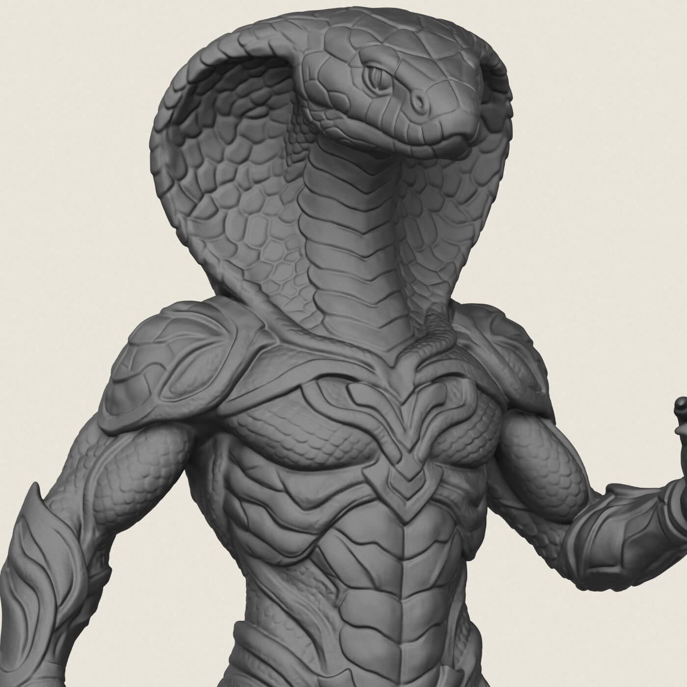 Monster Cobra Snake Character 3D Model