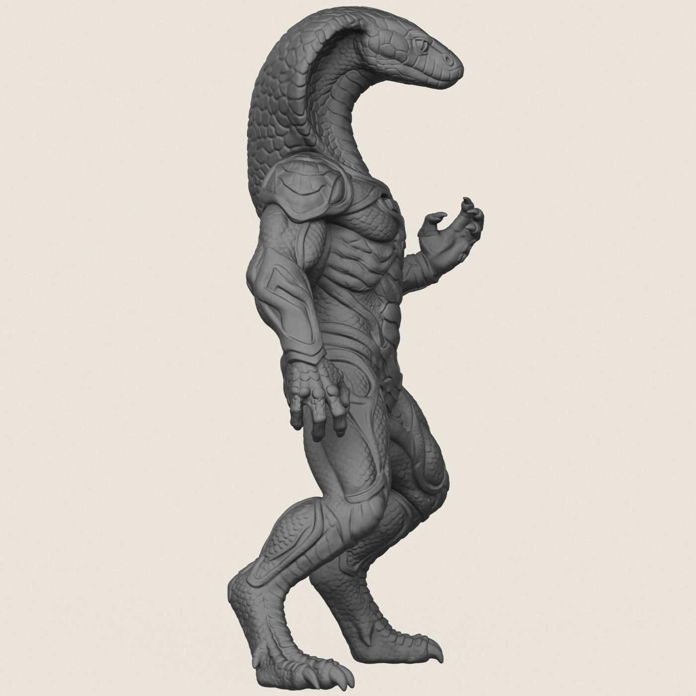Monster Cobra Snake Character 3D Model