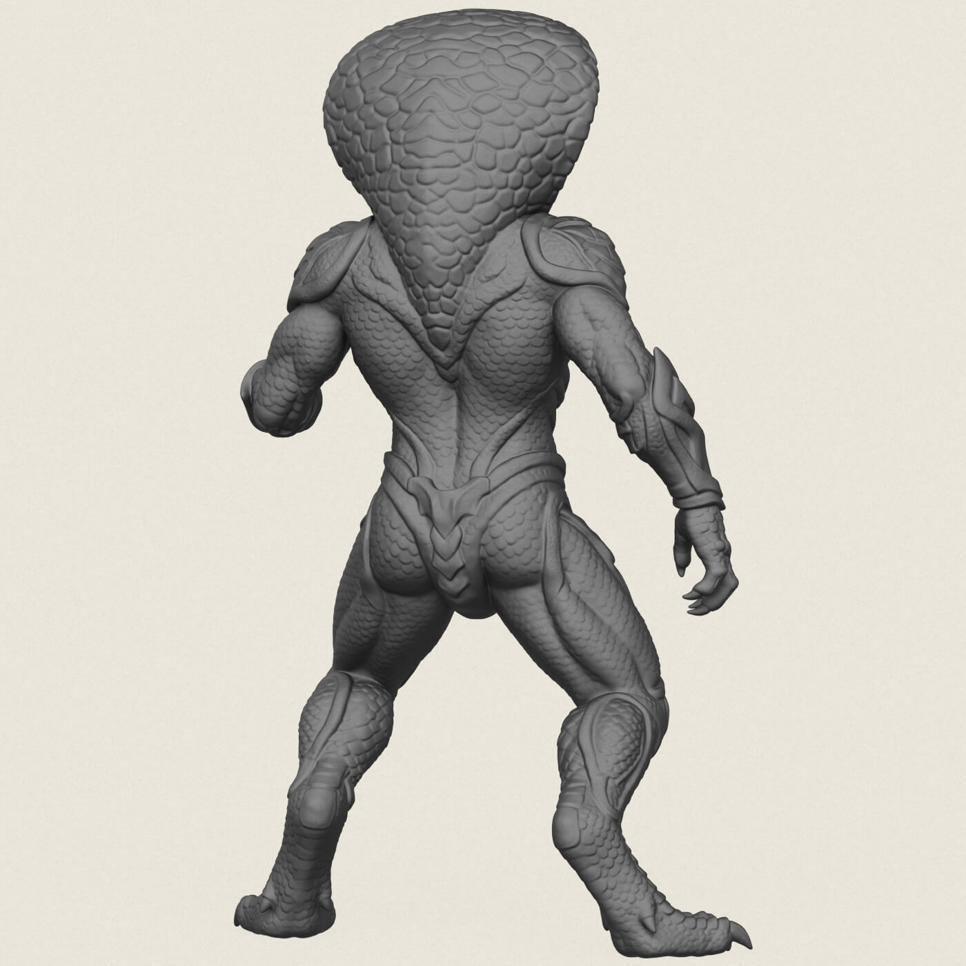 Monster Cobra Snake Character 3D Model