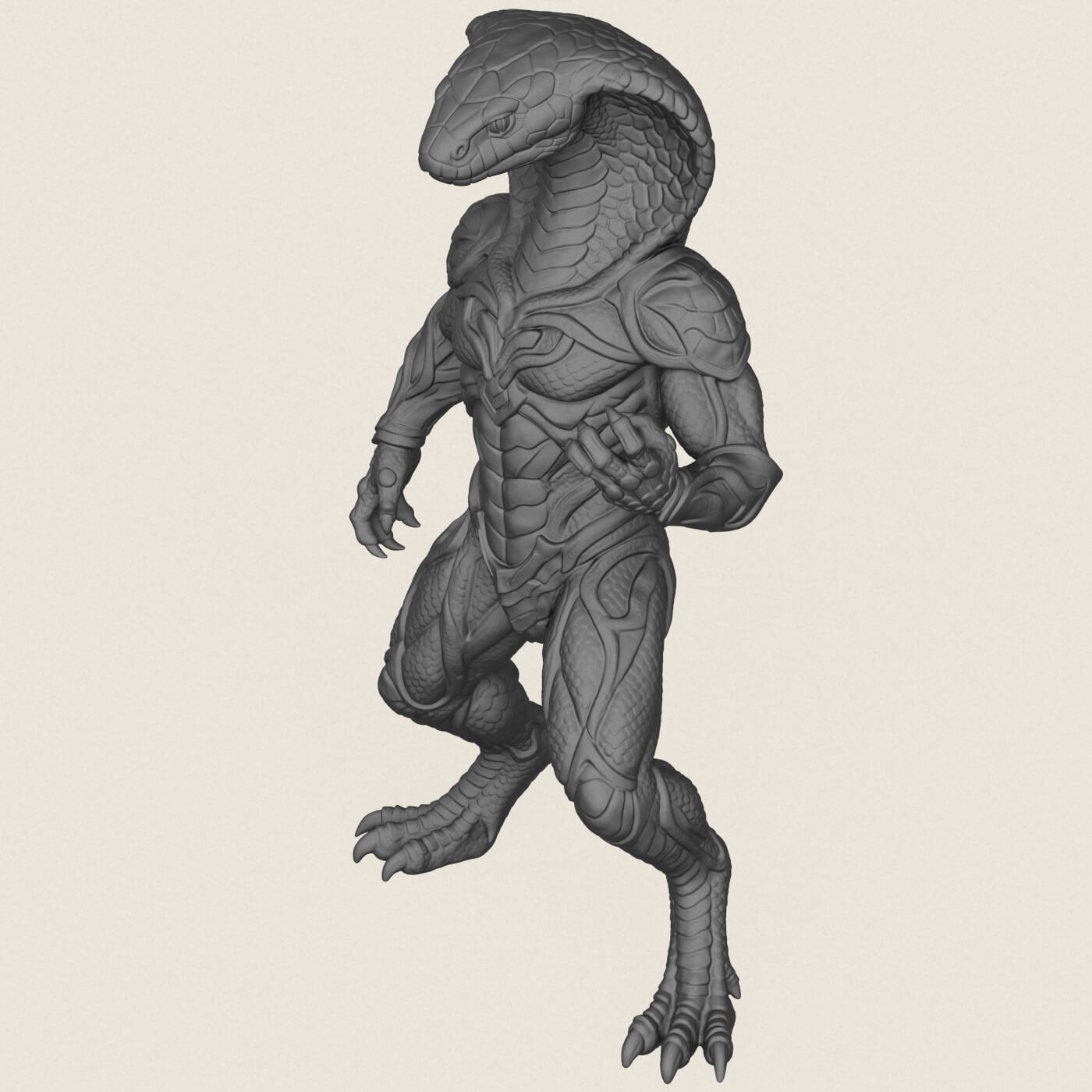 Monster Cobra Snake Character 3D Model