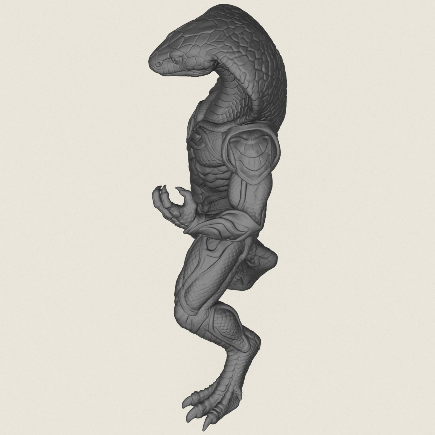 Monster Cobra Snake Character 3D Model