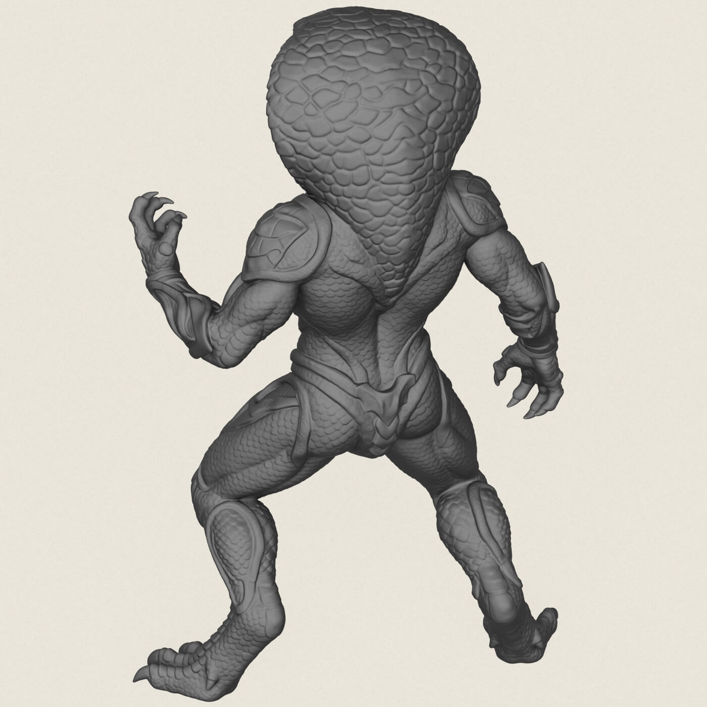 Monster Cobra Snake Character 3D Model