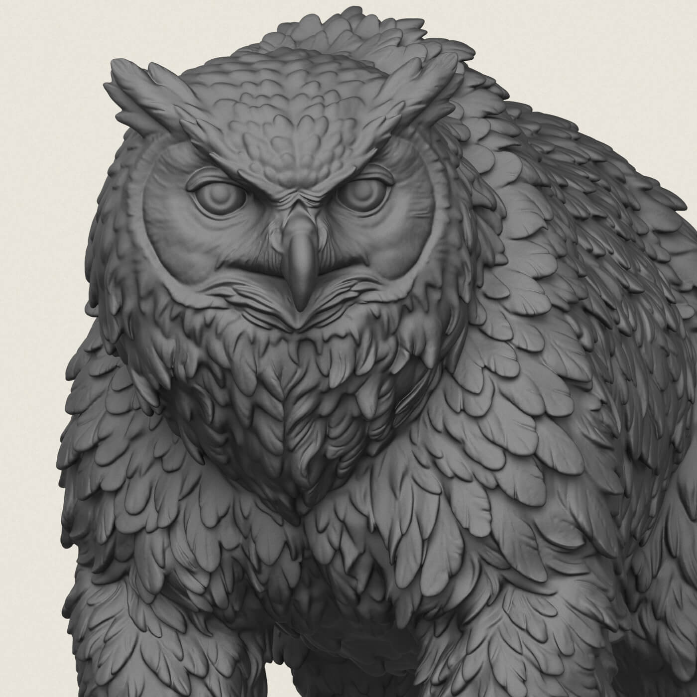 Owlbear Mythical Creature 3D Model