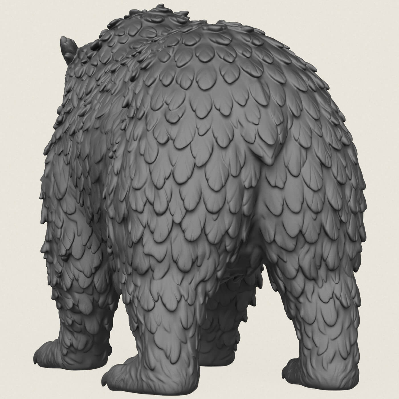 Owlbear Mythical Creature 3D Model