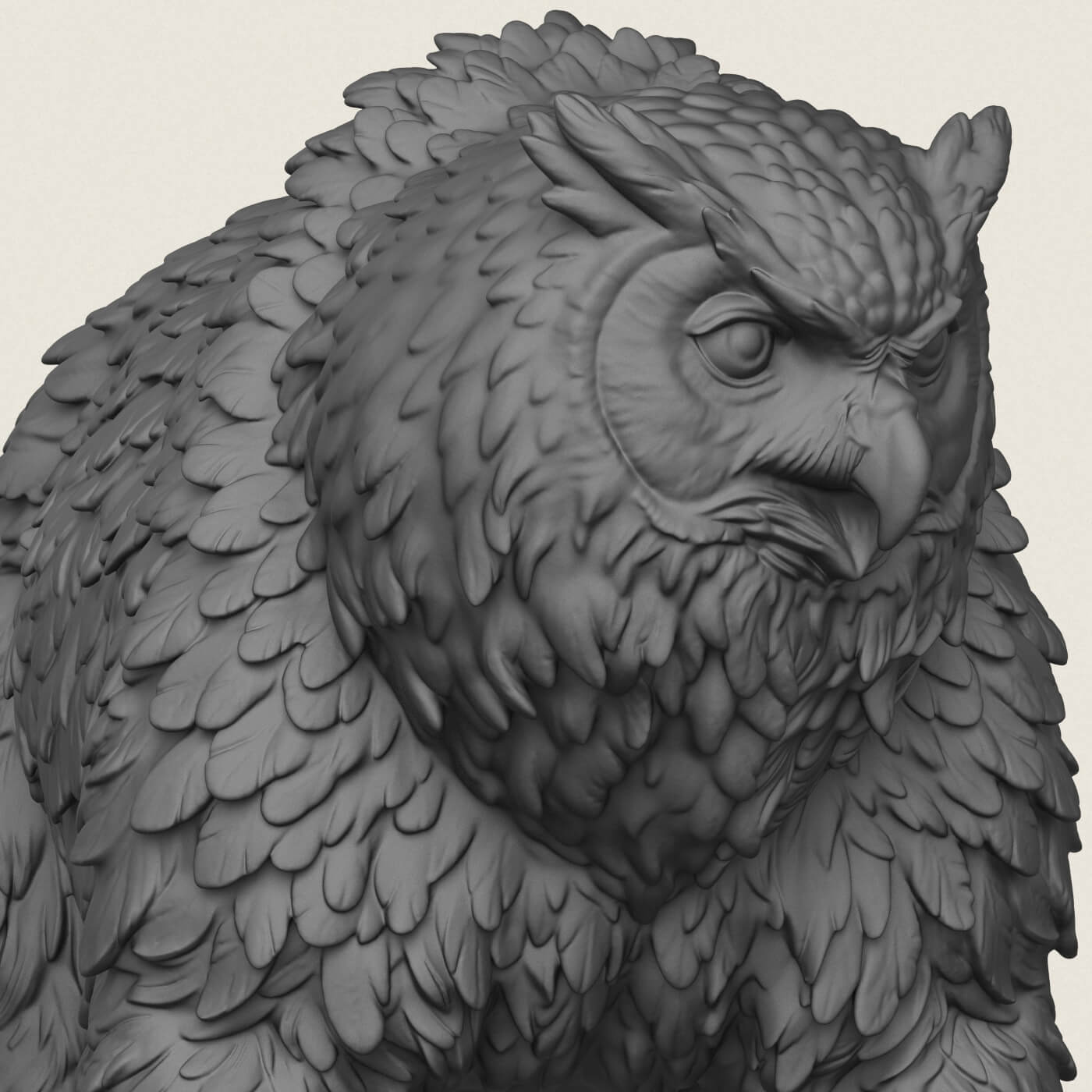 Owlbear Mythical Creature 3D Model
