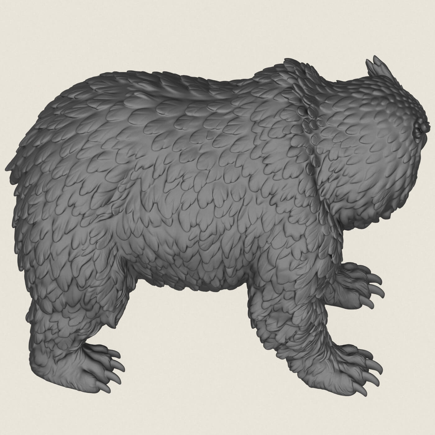 Owlbear Mythical Creature 3D Model