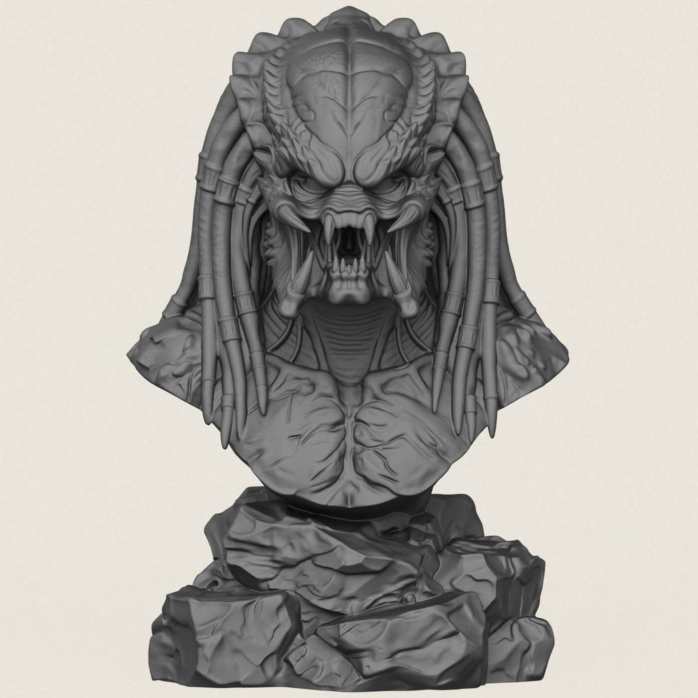 Predator Bust 3D Model