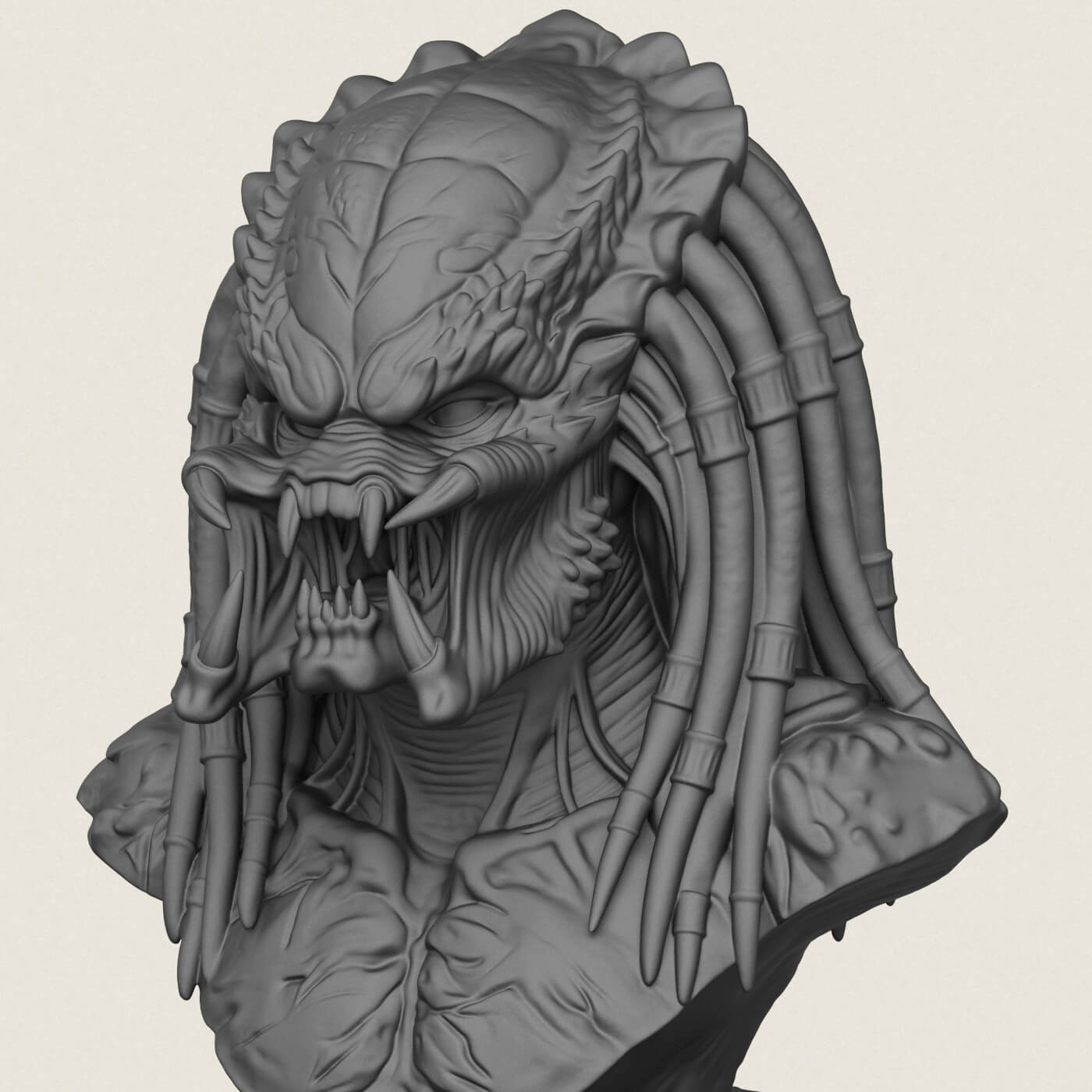 Predator Bust 3D Model