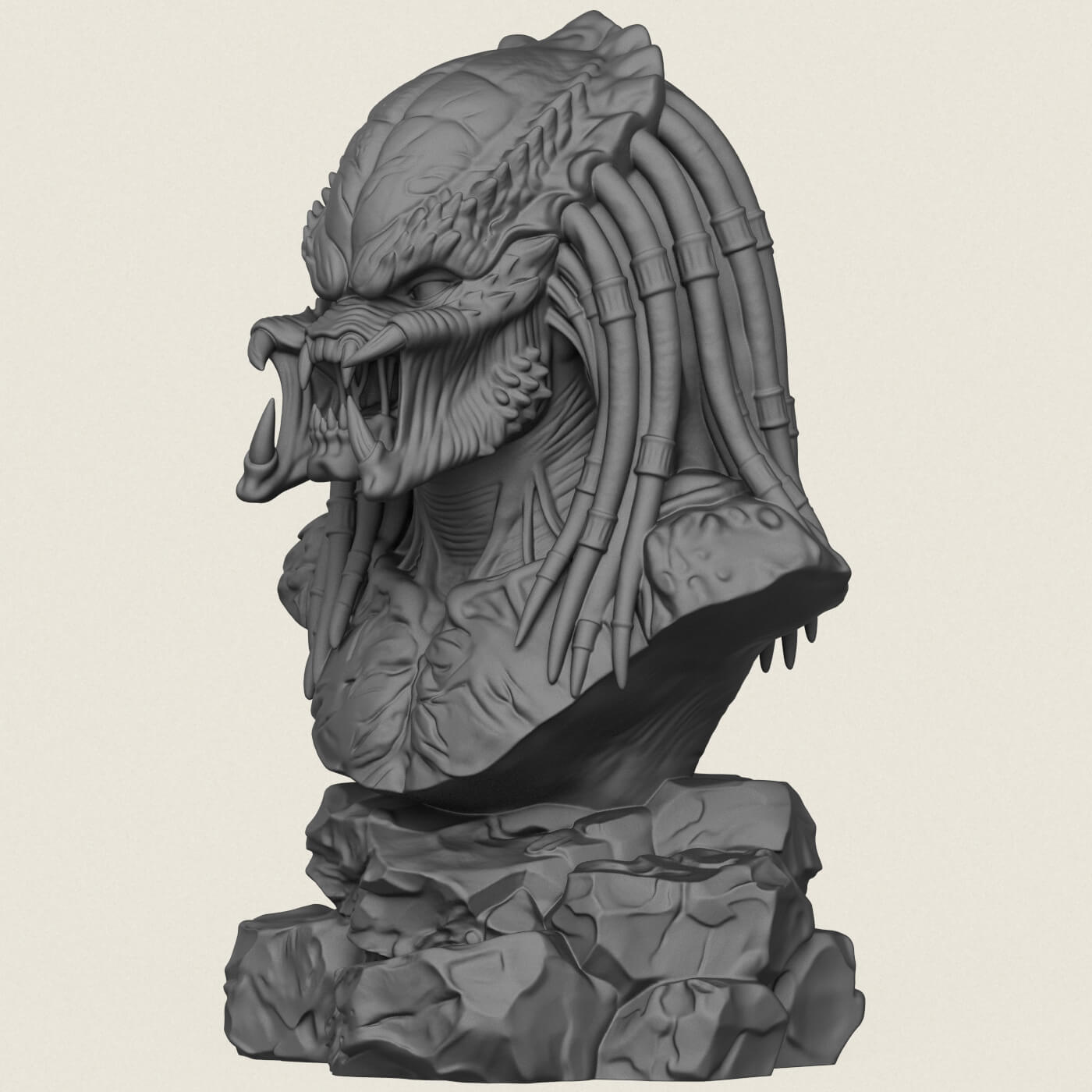 Predator Bust 3D Model