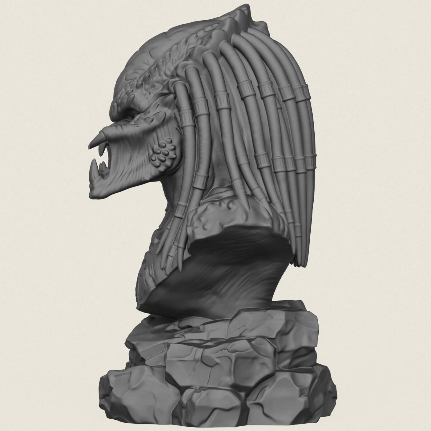 Predator Bust 3D Model