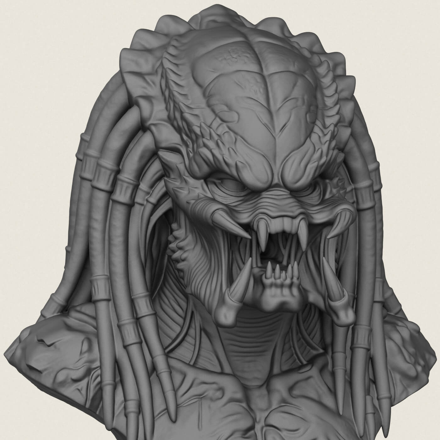 Predator Bust 3D Model