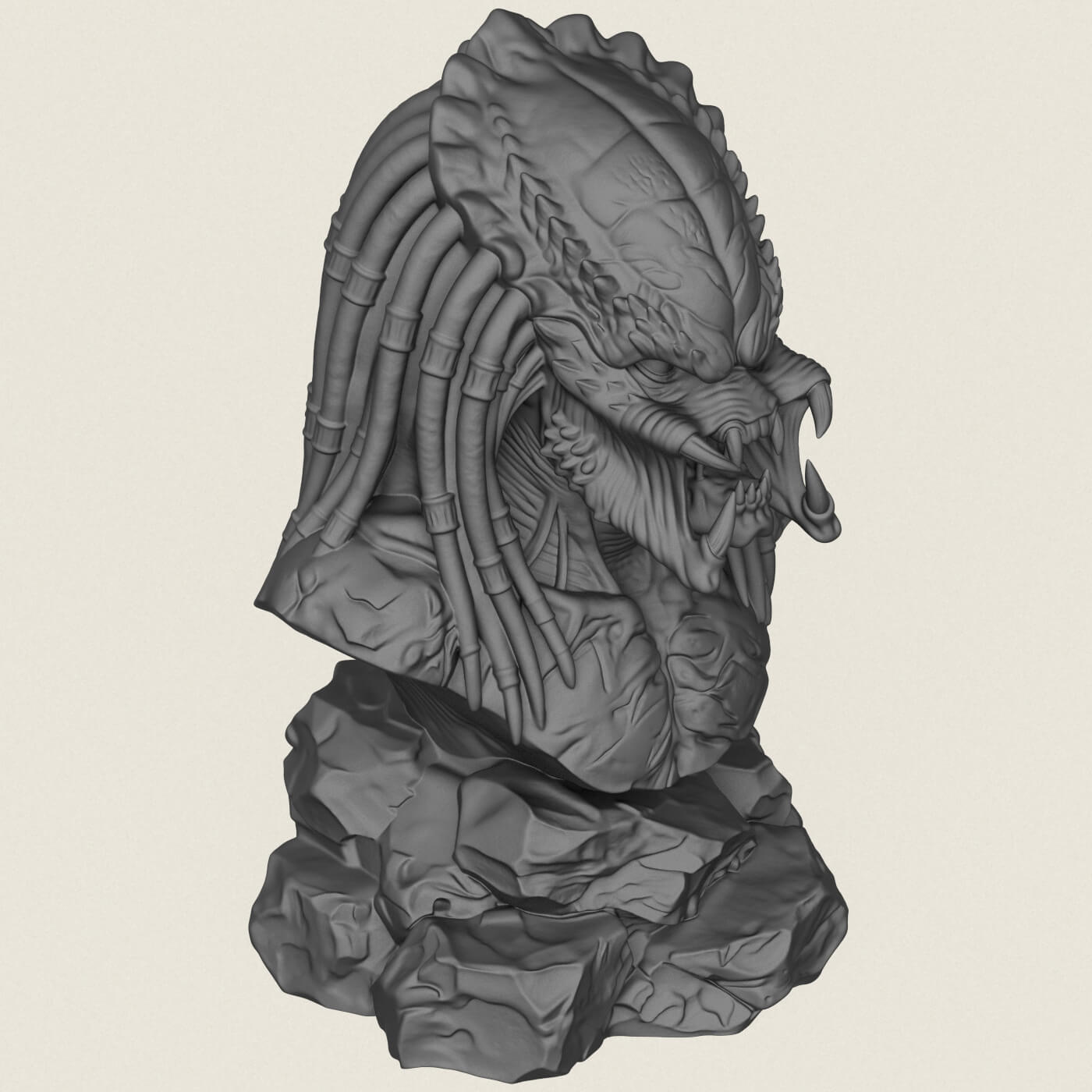 Predator Bust 3D Model