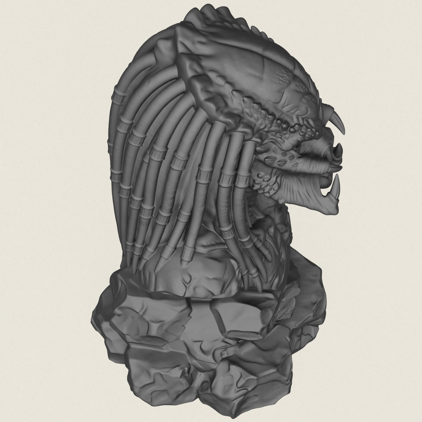 Predator Bust 3D Model