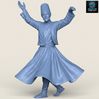 Sufi Dervish Dancer Statue