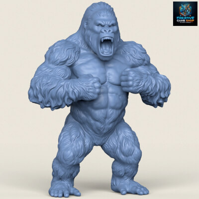 Wild Angry Gorilla