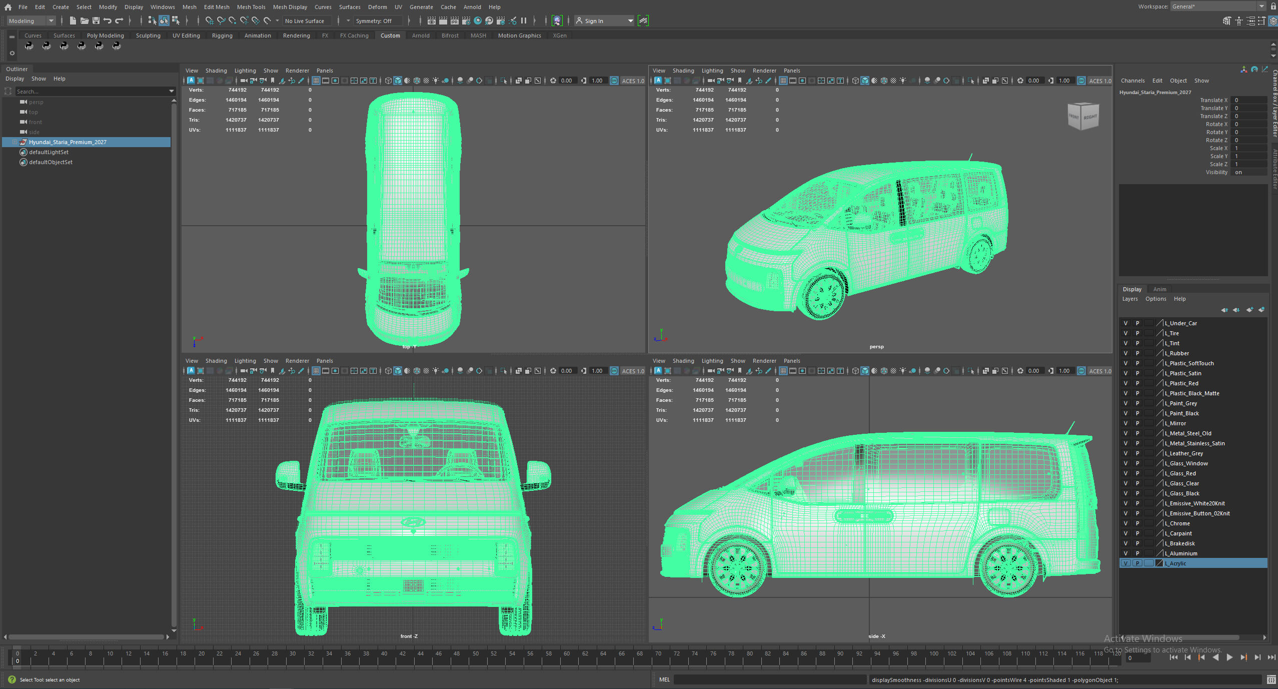 Hyundai Staria Premium 2027 3D Model