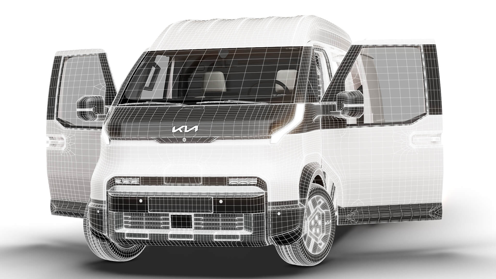 Kia PV5 Cargo L2H2 HQ Int 2027 3D Model