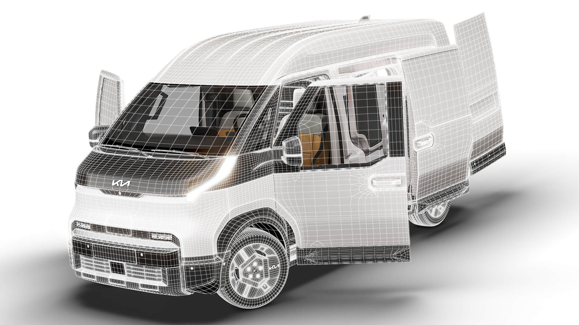 Kia PV5 Cargo L2H2 HQ Int 2027 3D Model
