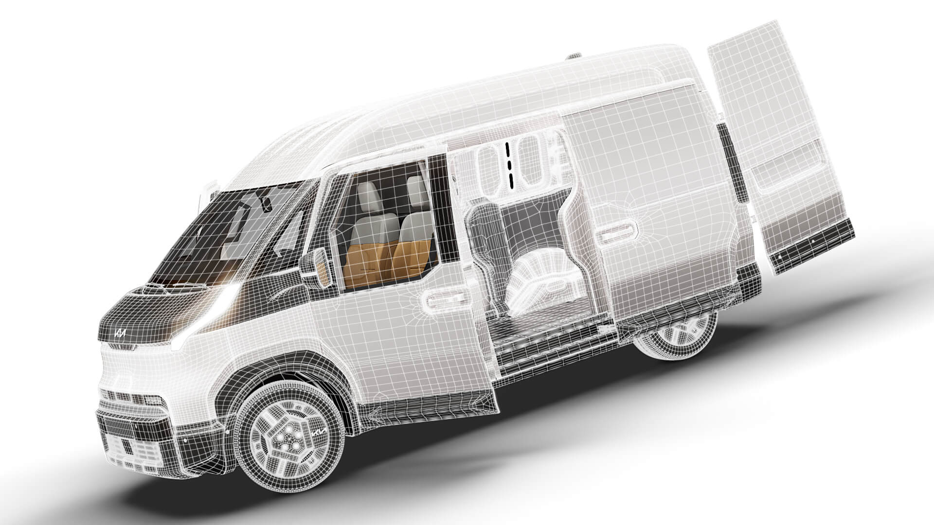 Kia PV5 Cargo L2H2 HQ Int 2027 3D Model