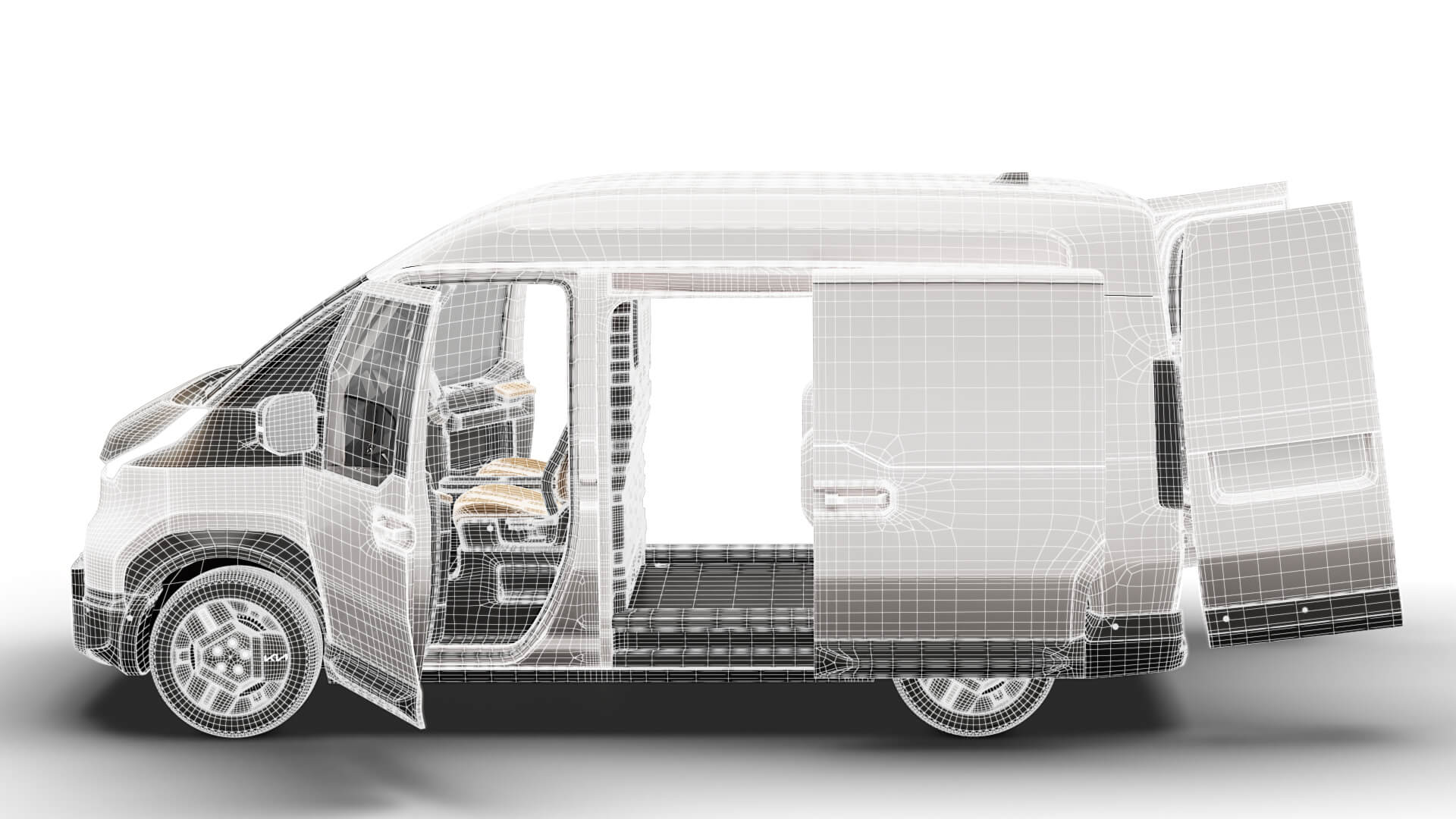 Kia PV5 Cargo L2H2 HQ Int 2027 3D Model