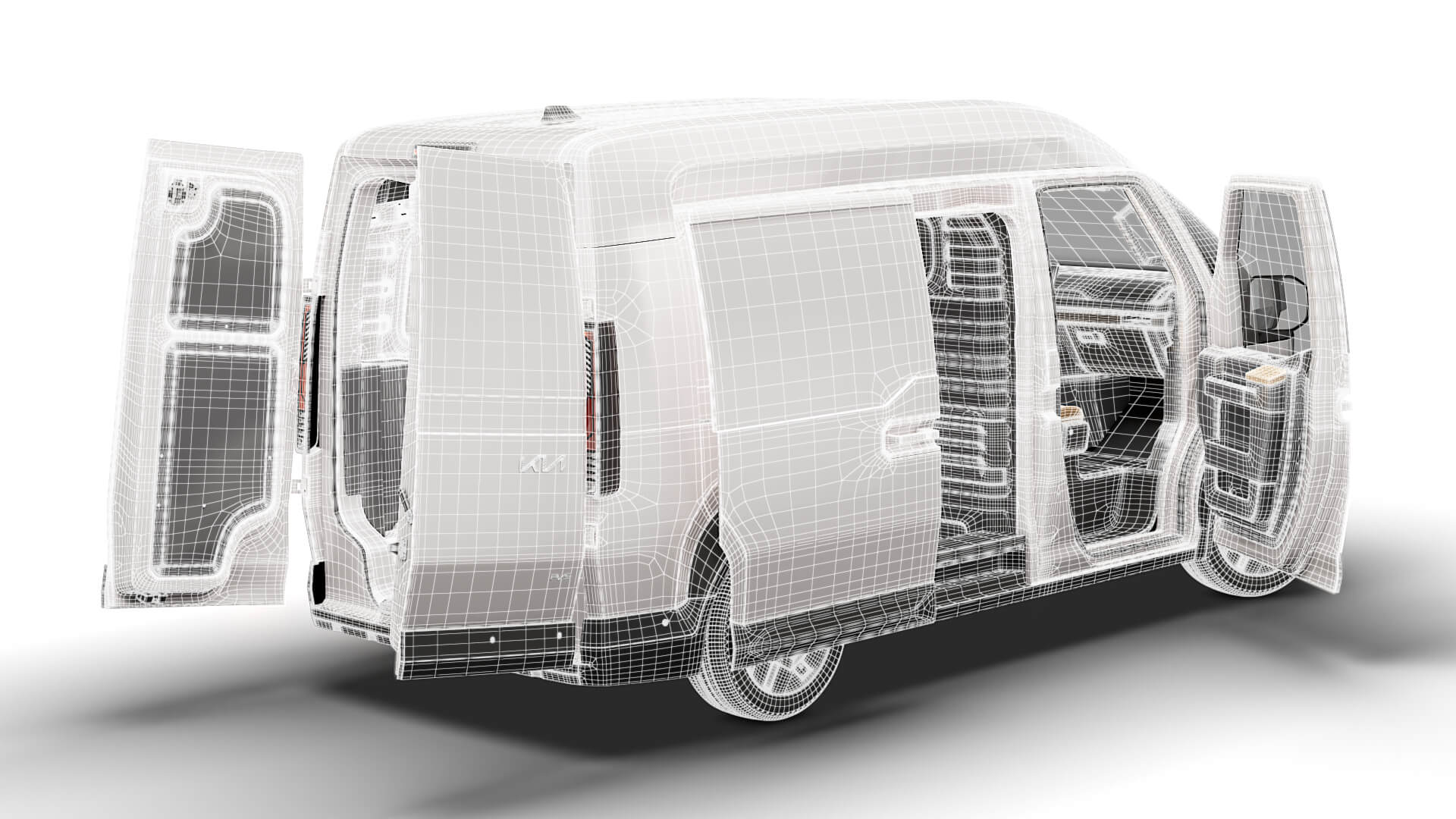 Kia PV5 Cargo L2H2 HQ Int 2027 3D Model