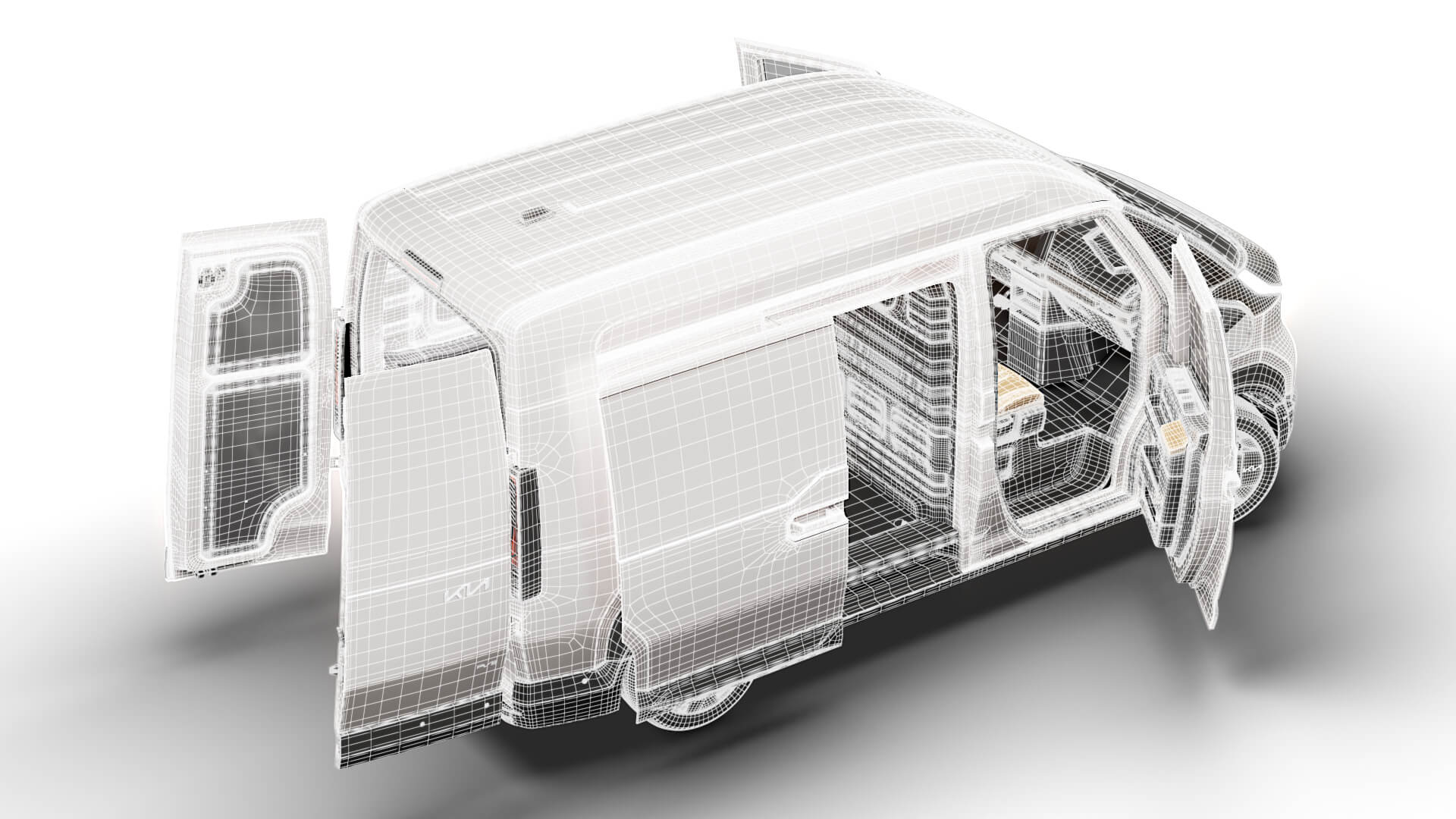 Kia PV5 Cargo L2H2 HQ Int 2027 3D Model
