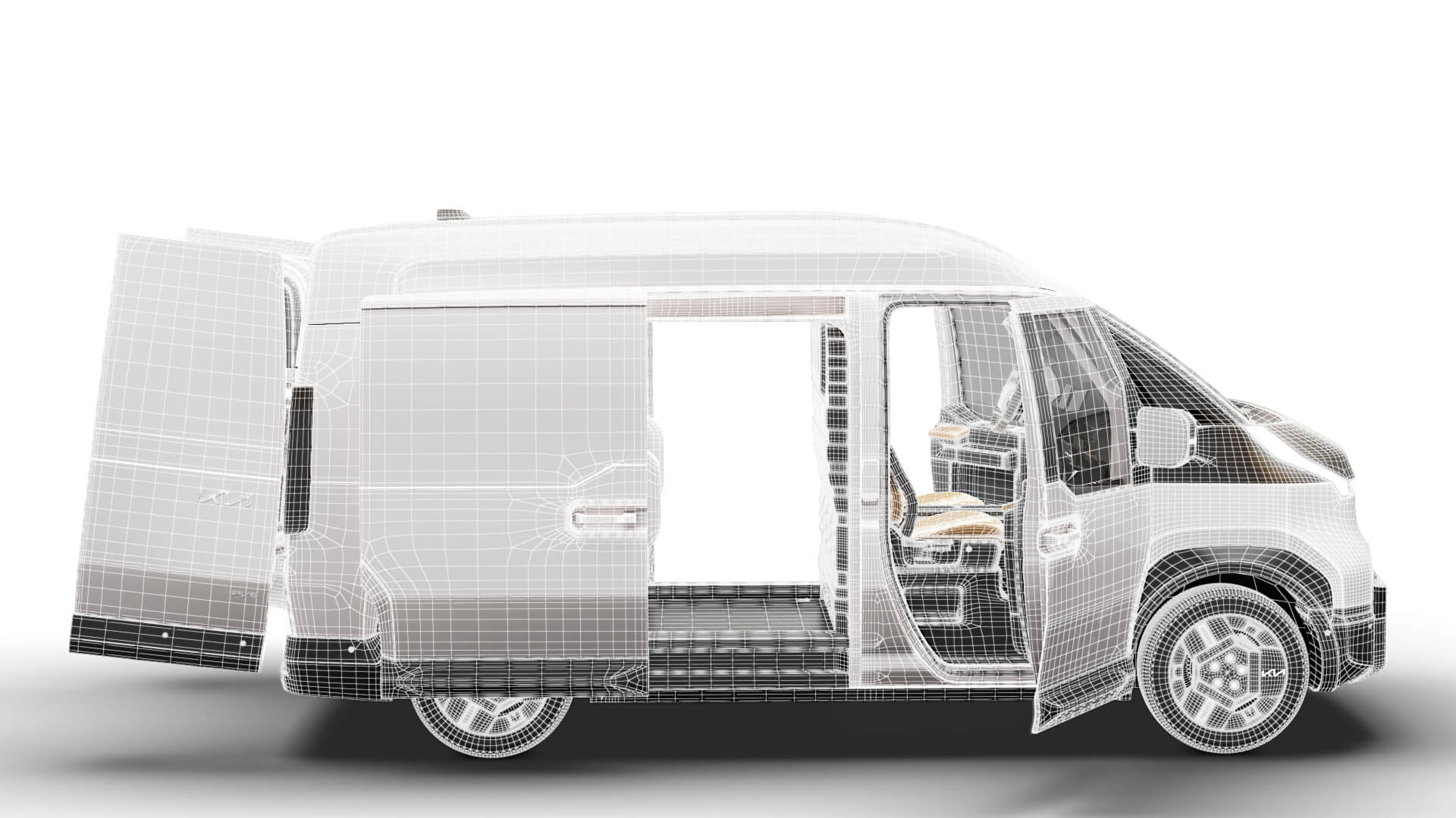 Kia PV5 Cargo L2H2 HQ Int 2027 3D Model