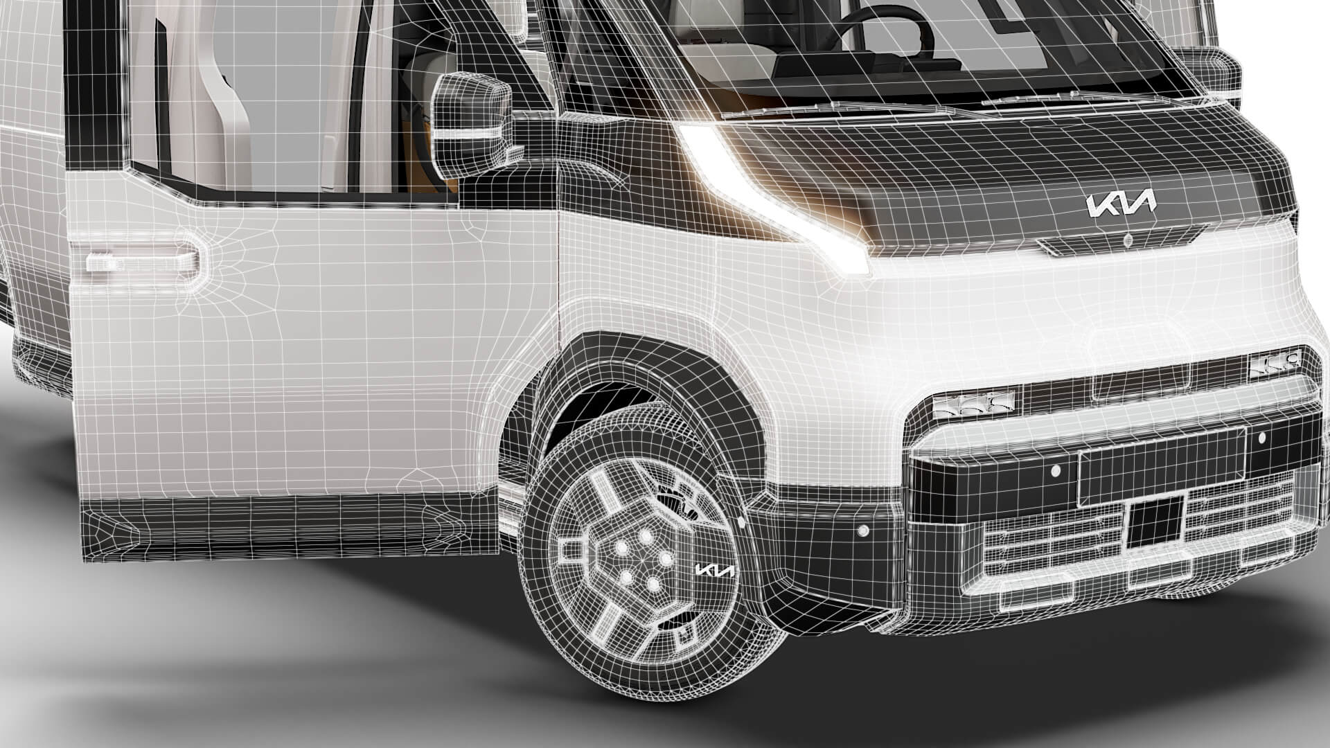 Kia PV5 Cargo L2H2 HQ Int 2027 3D Model