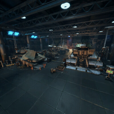 Mk11 Tank Garage for DAZ Studio