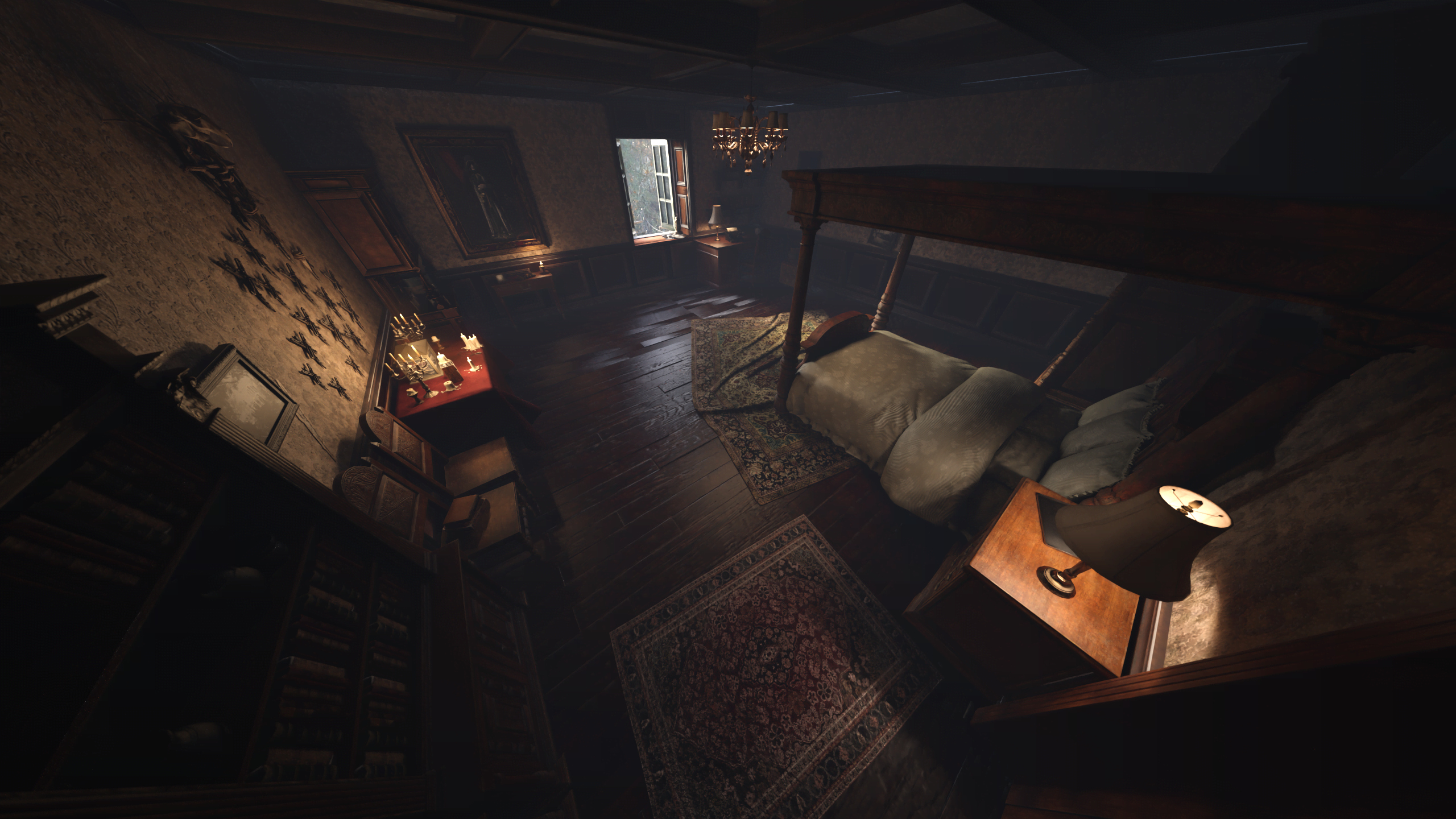 RE4R Manor Bedroom for Daz Studio Daz Content