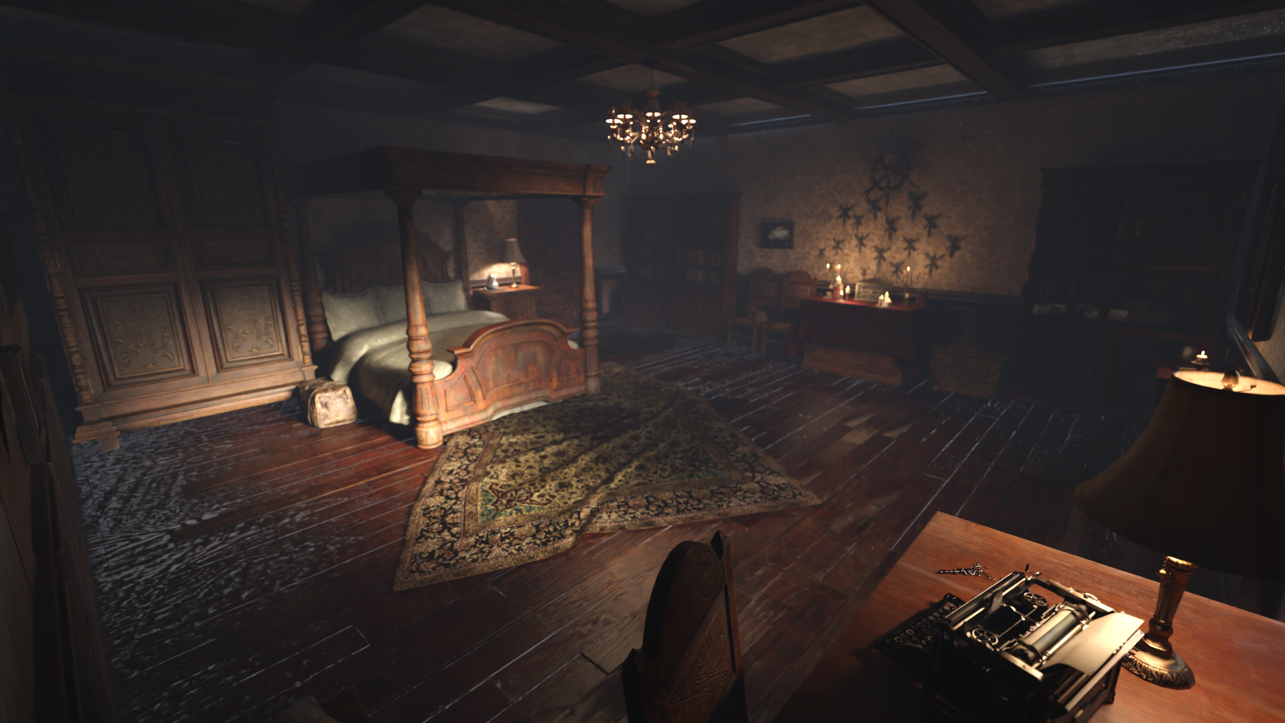 RE4R Manor Bedroom for Daz Studio Daz Content