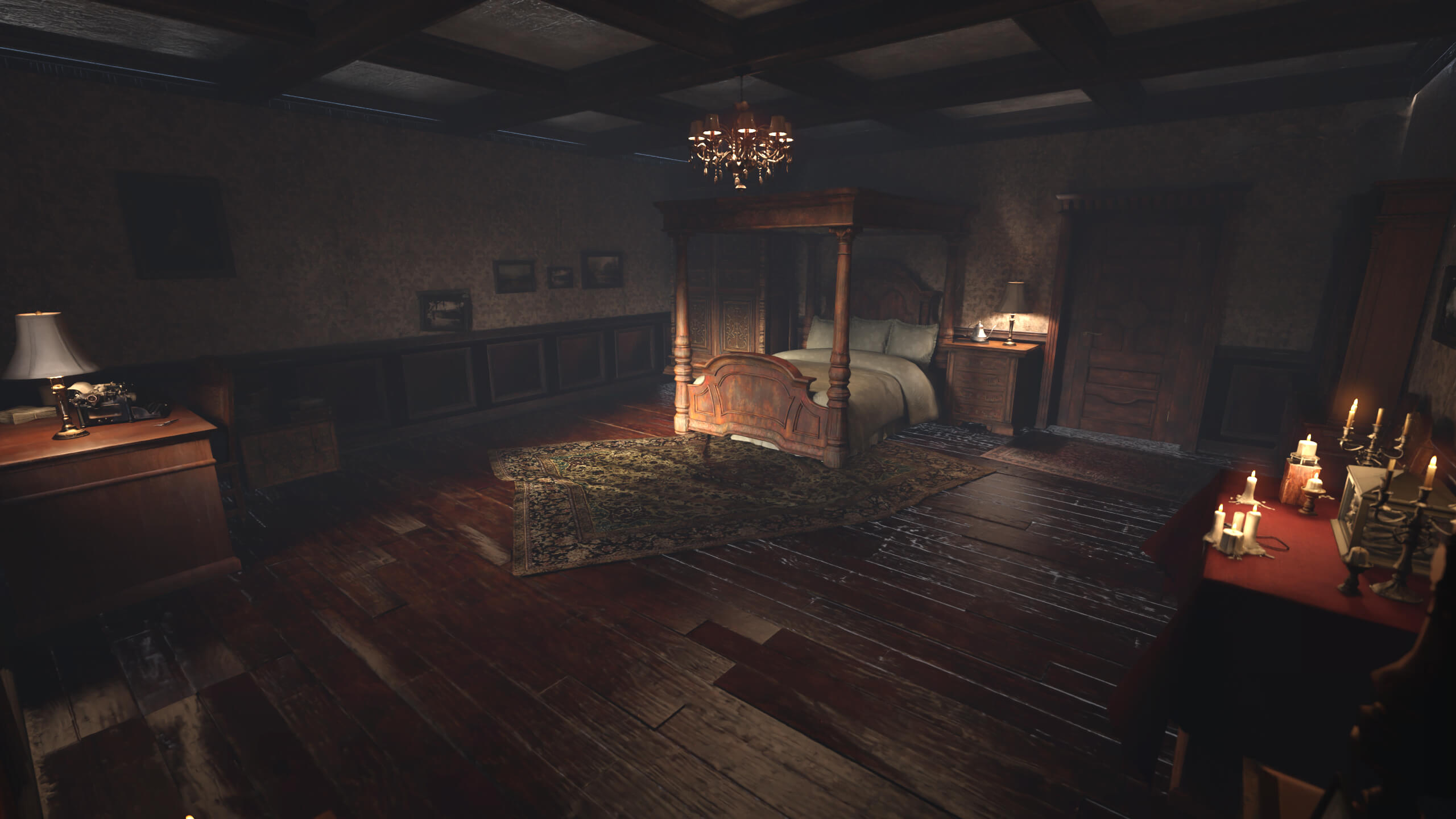 RE4R Manor Bedroom for Daz Studio Daz Content