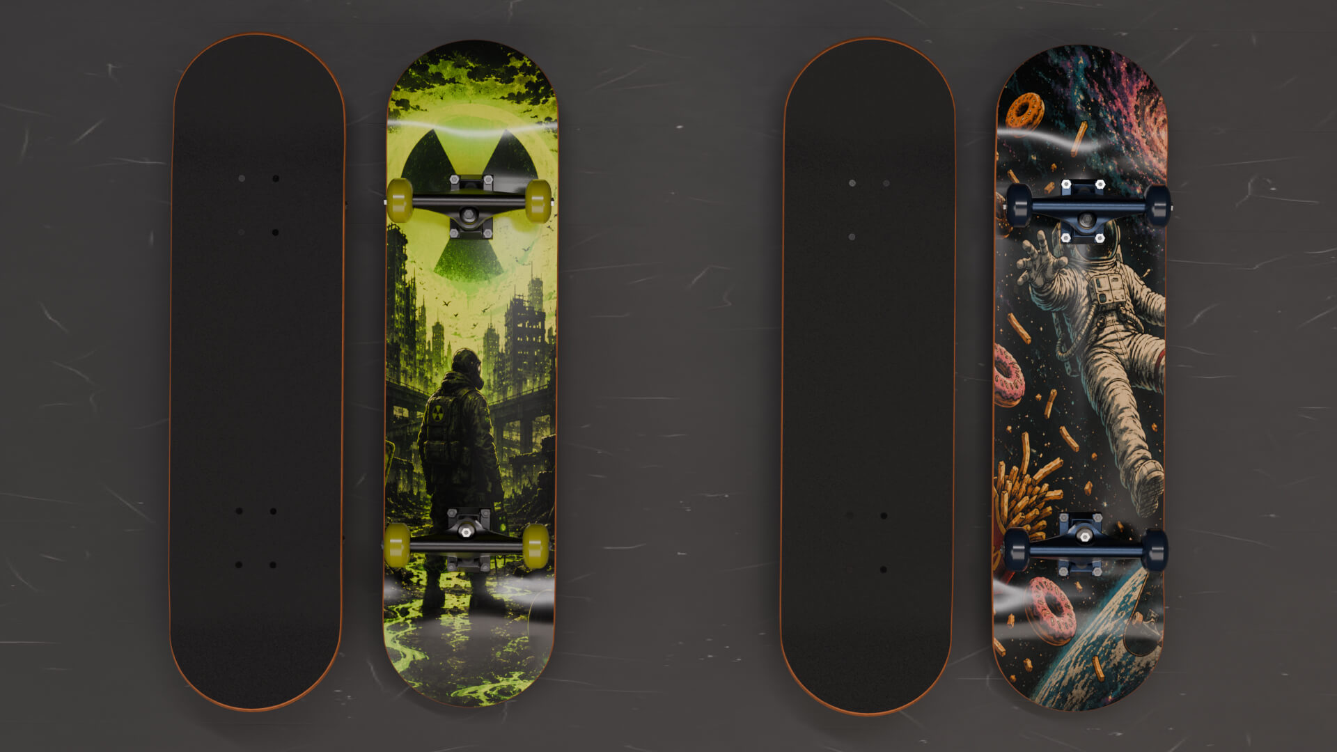 Skateboards 20 Designs Highly Customizable 3D Model
