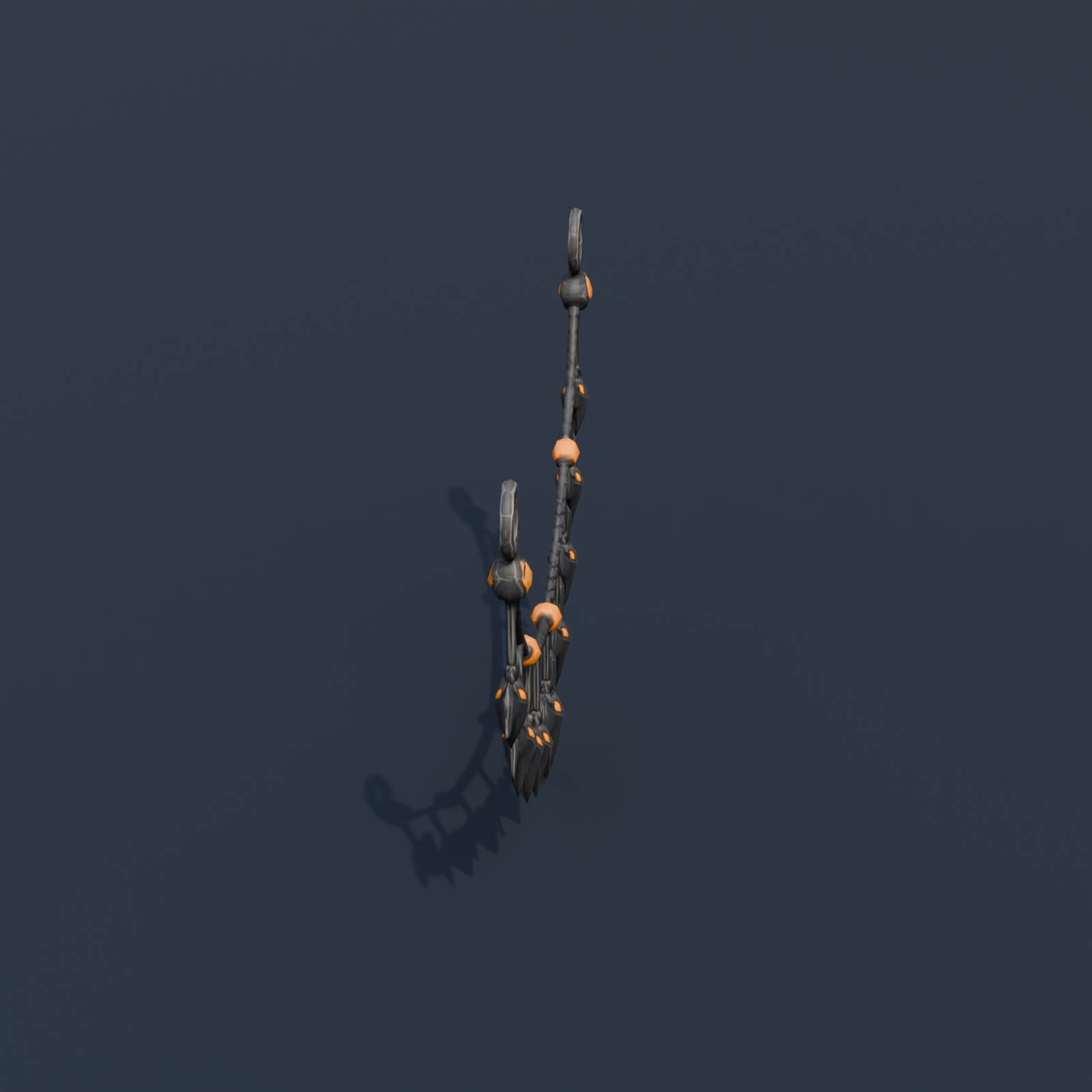 Stylized Low Poly Bat Garland 3D Model