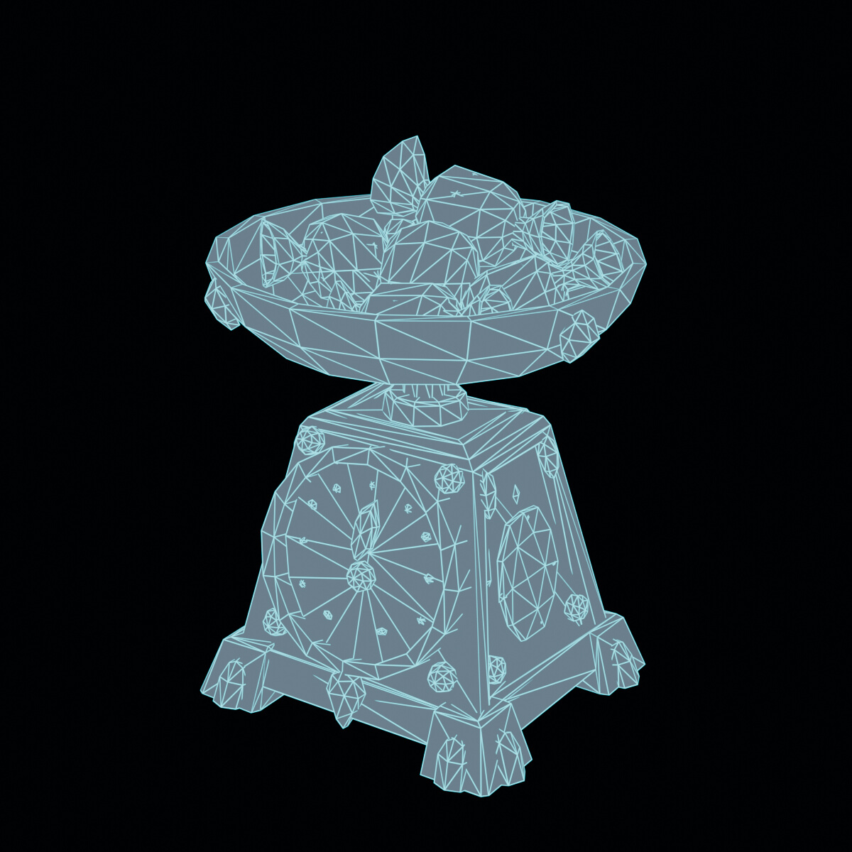 Stylized Low Poly Candy Weighing Scale 3D Model